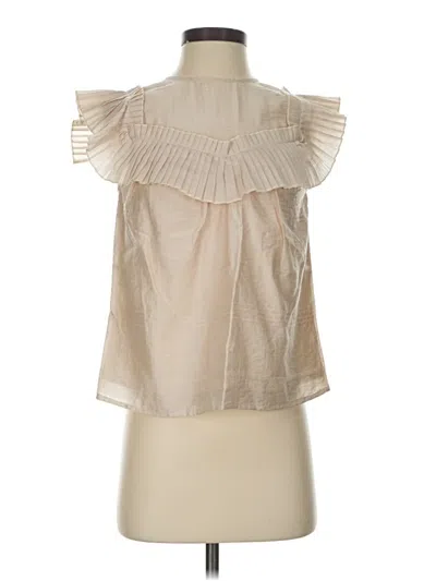 Pre-owned Corey Lynn Calter Sleeveless Blouse In Ivory