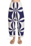 Corey Lynn Calter Solana Pants In Patch Navy In Multi