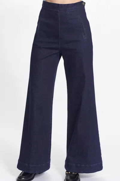 Corey Lynn Calter Tasha Pant In Indigo In Blue