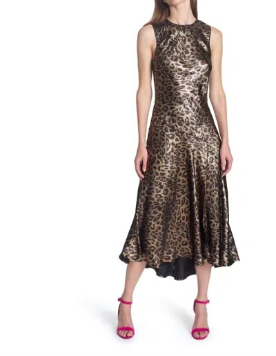 Corey Lynn Calter The Pilar Dress In Leopard In Brown