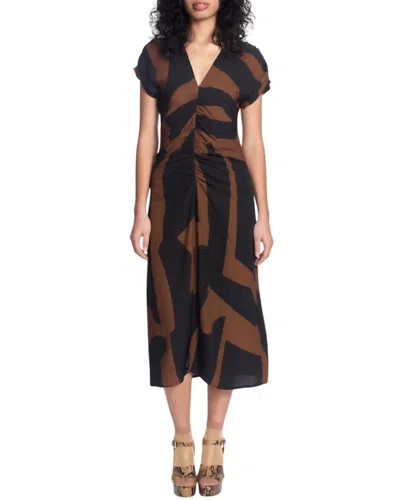 Corey Lynn Calter Twayla Dress In Mocha In Brown