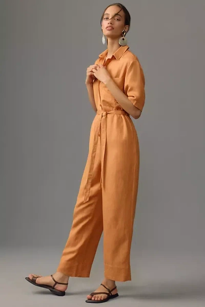 Corey Lynn Calter Utility Jumpsuit In Brown