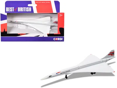 Corgi Bae/aerospatiale Concorde Commercial Aircraft "british Airways" White "best Of British" Series Dieca