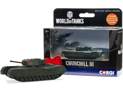 Corgi Churchill Mk Iii Infantry Tank Ussr "world Of Tanks" Video Game Diecast Model By  In Green