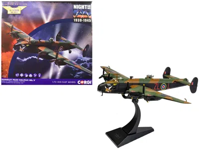 Corgi Handley Page Halifax Mkv Bomber Aircraft "dk186 Londonâ€s Revenge - L For Lana No. 427 Squadron Raf 