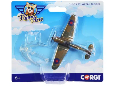 Corgi Hawker Hurricane Fighter Aircraft "raf" "flying Aces" Series Diecast Model By  In Green