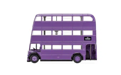 Corgi Knight Bus Triple Decker Bus Purple "harry Potter" Movie Series Diecast Model By