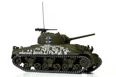 Corgi M4a1 Sherman Medium Tank "beutepanzer (trophy Tank) Us Army North African Campaign Captured By L./pz In Green