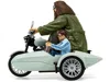 Corgi Motorcycle And Sidecar Light Green With Harry And Hagrid Figures "harry Potter And The Deathly Hallo
