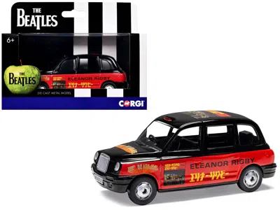Corgi The Beatles London Taxi Rhd (right Hand Drive) "eleanor Rigby - Yellow Submarine" Black And Red With
