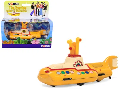 Corgi The Beatles Yellow Submarine With Sitting Band Member Figures Diecast Model By