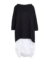 Corinna Caon Woman Midi Dress Black Size M Cotton, Elastane