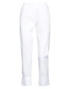 Corinna Caon Woman Pants White Size S Cotton, Nylon, Elastane In White