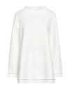 Corinna Caon Woman Sweatshirt White Size M Cotton, Polyester