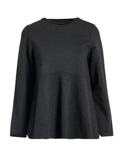 Corinna Caon Woman T-shirt Lead Size M Polyester, Rayon, Elastane In Gray