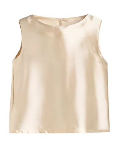 Corinna Caon Woman Top Ivory Size L Polyester In Neutral