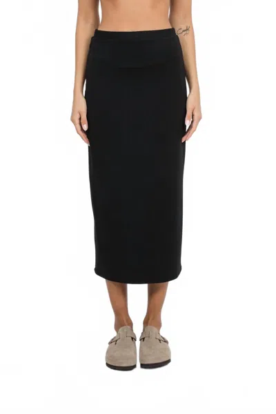 Corinne Collection Bailey Midi Skirt In Black