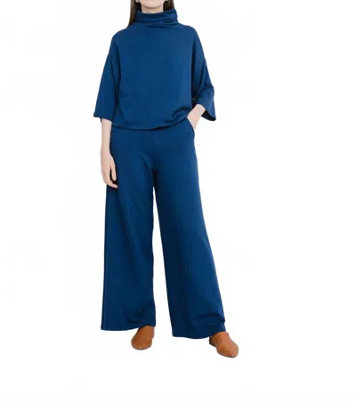 Corinne Collection Bucket Sweater In Sapphire In Blue
