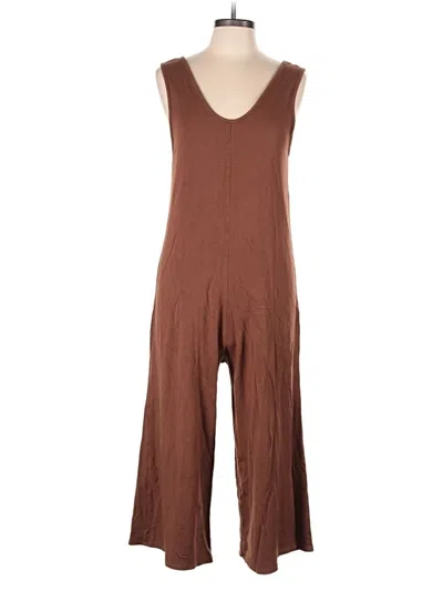 Pre-owned Corinne Jumpsuit In Brown