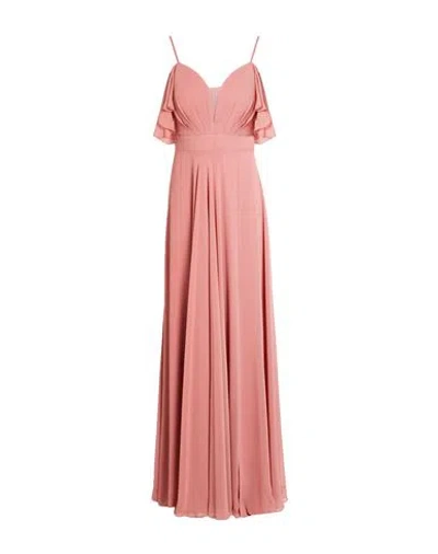 Corizzi Woman Maxi Dress Antique Rose Size 14 Polyester In Pink