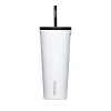 Corkcicle 24 oz Stainless Steel Insulated Cold Cup In Glossy White