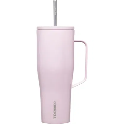 Corkcicle 30-ounce Insulated Cup With Straw In Powder Puff