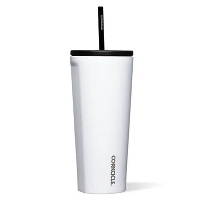 Corkcicle Cold Cup 24 Oz. In Gloss White In Multi