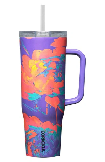 Corkcicle Cruiser 40-ounce Insulated Tumbler With Handle In Super Bloom