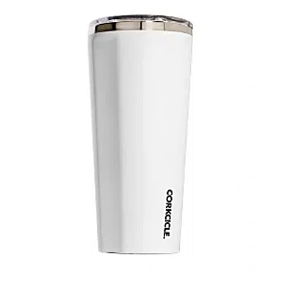 Corkcicle Insulated Stainless Steel 24 Oz. Tumbler In Glossy White