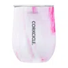 Corkcicle Marble 12oz Stemless Cup In Pink In Pink