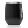 Corkcicle Stainless Steel 12 Oz. Stemless Glass In Black