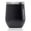 Corkcicle Stainless Steel 12 Oz. Stemless Glass In Black