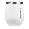 Corkcicle Stainless Steel 12 Oz. Stemless Glass In Glossy White