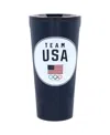 Corkcicle Team Usa 16oz. Circle Badge Stainless Steel Tumbler In Navy