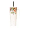 Corkcicle X Rifle Paper Co Garden Party 30 Oz. Stainless Steel Cold Cup In White