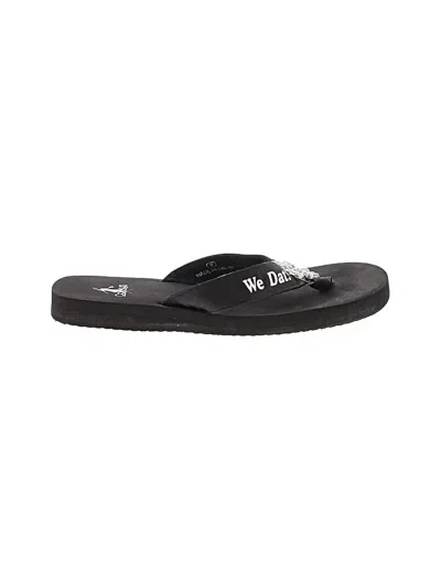 Pre-owned Corkys Flip Flops In Black