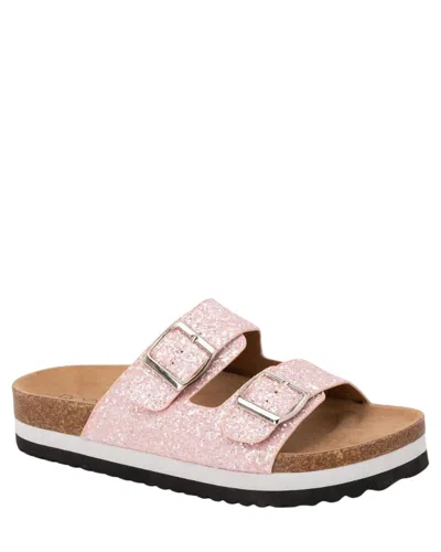 Corkys Footwear Beach Babe Glitter Sandals In Pink