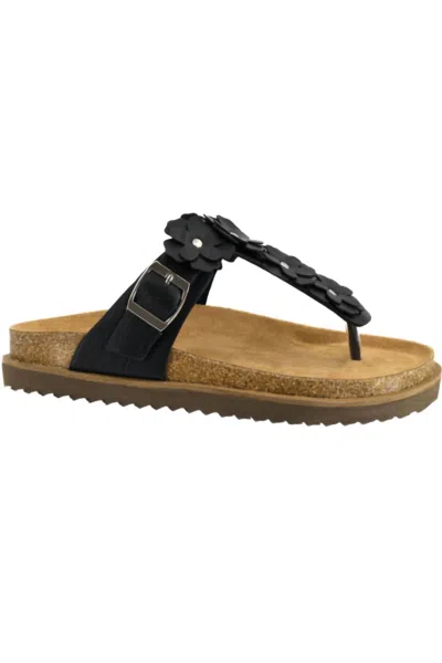 Corkys Footwear Bless Her Heart Flower Sandals In Black