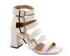Corkys Footwear Buckle Down Heel In Ivory In Multi