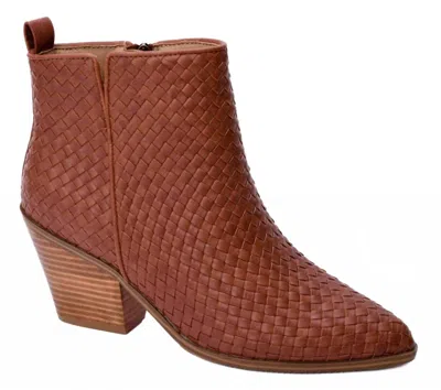 Corkys Footwear Come And Get It Leather Booties In Bourbon In Brown