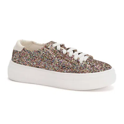 Corkys Footwear Confetti Platform Glitter Sneaker In Multi