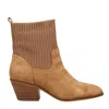 Corkys Footwear Corky's Crackling Bootie In Camel Suede In Brown