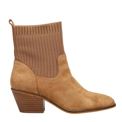 Corkys Footwear Corky's Crackling Bootie In Camel Suede In Brown