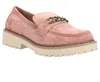 CORKYS FOOTWEAR FAUX SUEDE LOAFERS IN BLUSH