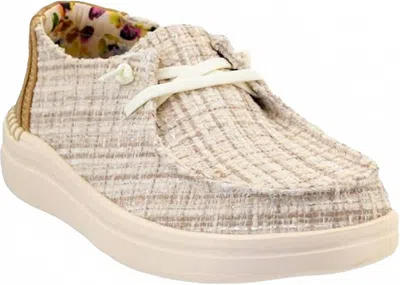 CORKYS FOOTWEAR KAYAK SLIP ON SHOES IN SAND TWEED
