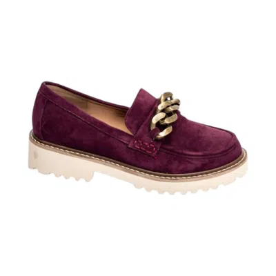 Corkys Footwear Literally Suede Loafer In Wine In Pink