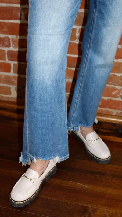 Corkys Footwear Loafers In White In Blue