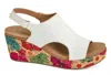 Corkys Footwear Margarita Carly Wedge In White In White