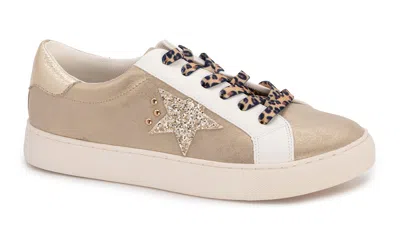 Corkys Footwear Melinda Star Sneaker In Gold In Neutral