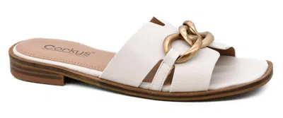Corkys Footwear Off The Chain In Ivory In Metallic